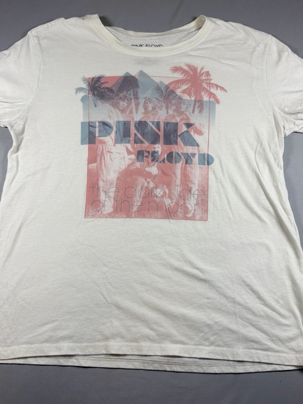 Pink Floyd White Tee with Black Print